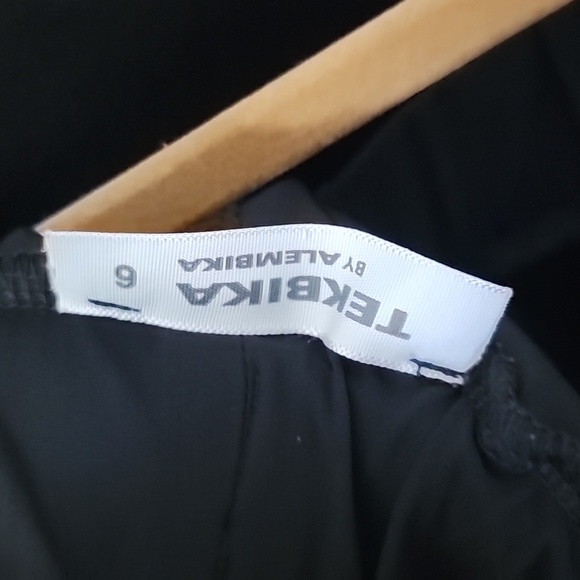 Alembika Floral Black White Lantern Pants &  Trapeze Top set L - Picture 7 of 7